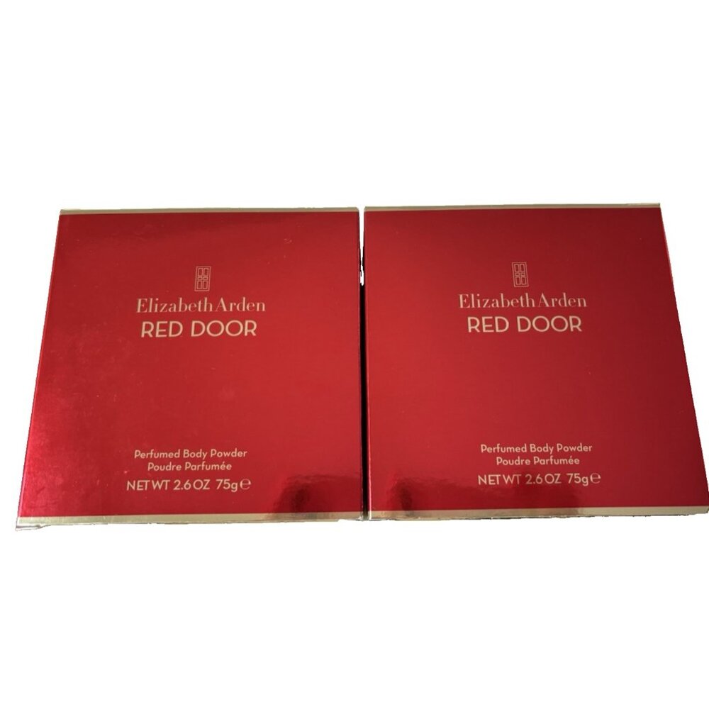 Elizabeth Arden Red Door Perfumed Body Powder 2 New Boxes *1 Puff Included only*